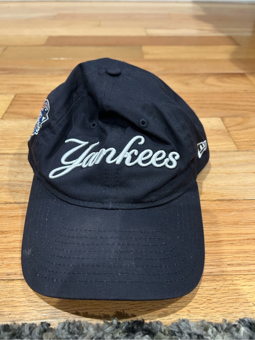 Navy Yankees 2000 WORLD SERIES Script Logo Baseball Cap